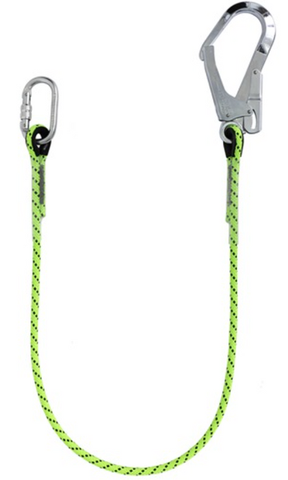 Restraint Lanyard with Karabiner & Scaffold Hook