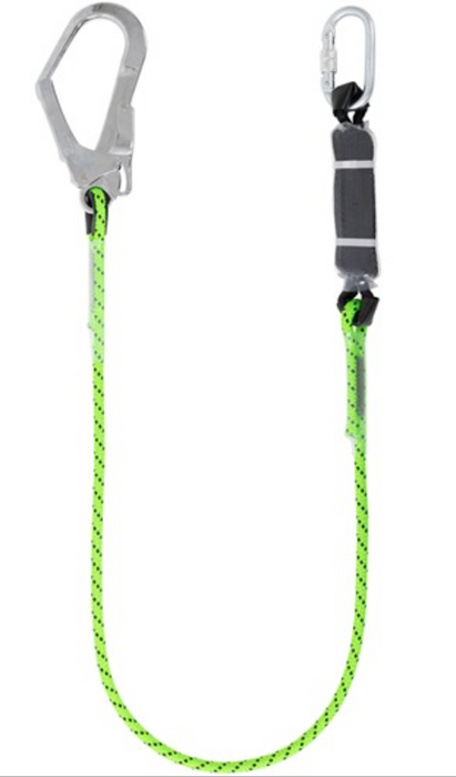 Shock Absorbing Lanyard 1.75m with Scaffold Hook